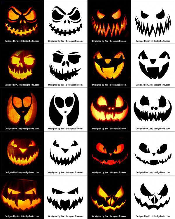 Free Halloween Pumpkin Carving Stencils Ideas Faces Patterns Printabl 