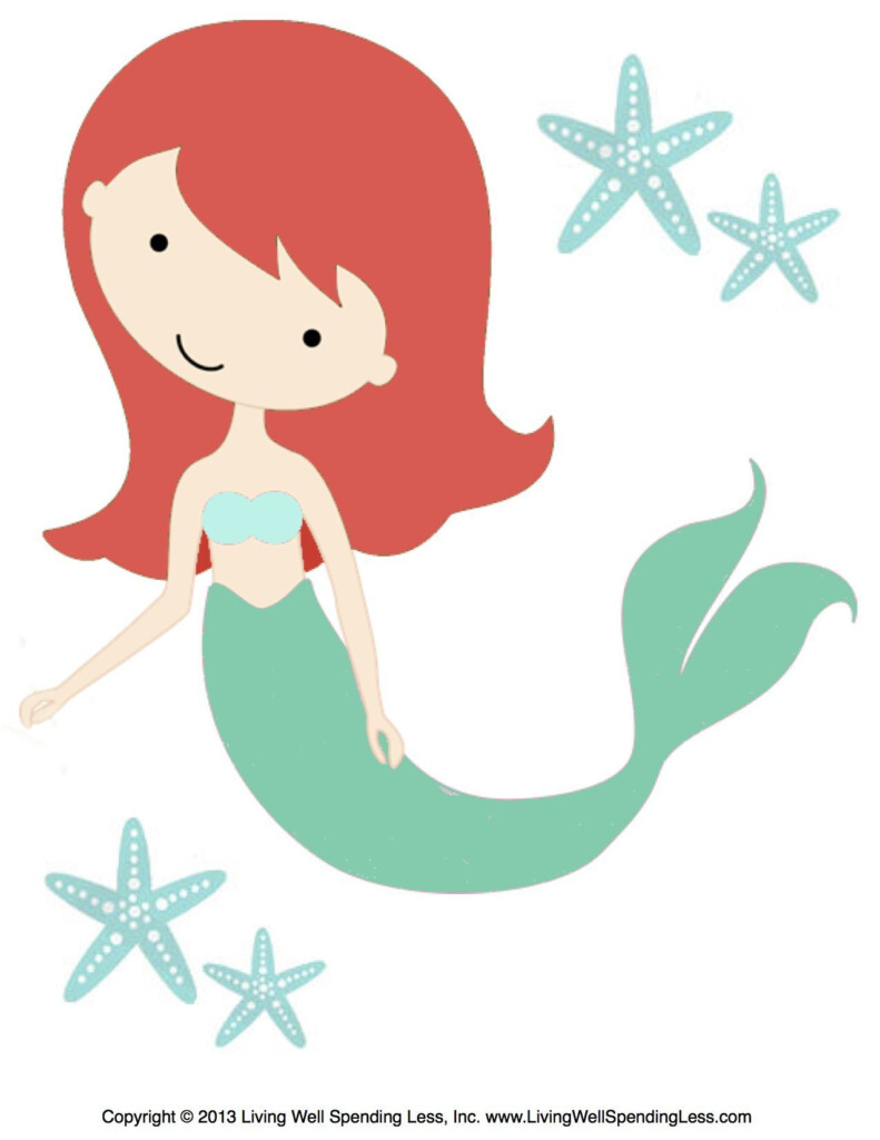 Free Mermaid Printables Living Well Spending Less Mermaid Theme 