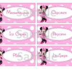 Free Minnie Mouse Food Labels Happy Birthday To You Happy Birthday