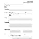 Free Printable Blank Resume Forms Career Termplate Builder Online