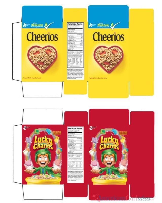 Free Printable Cereal Boxes Google Search Imprimibles Para Mu ecas 