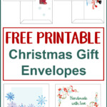 Free Printable Christmas Gift Envelopes Projects With Kids