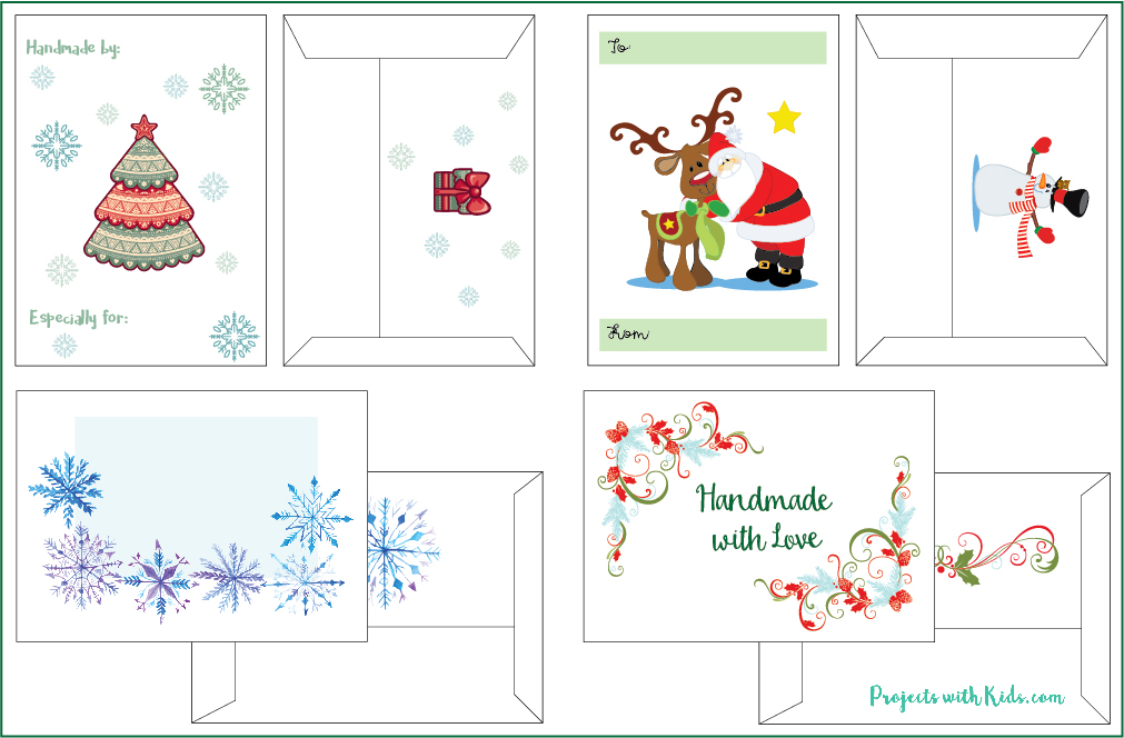 Free Printable Christmas Gift Envelopes Projects With Kids