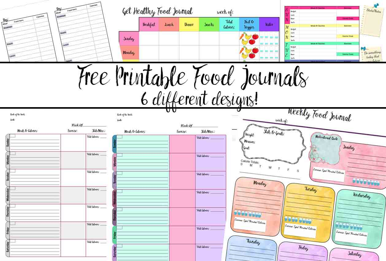 Free Printable Diet Journal Template Business PSD Excel Word PDF