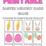 Free Printable Easter Memory Card Game Kate Shelby