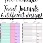 Free Printable Food Journals 6 Different Designs Food Journal