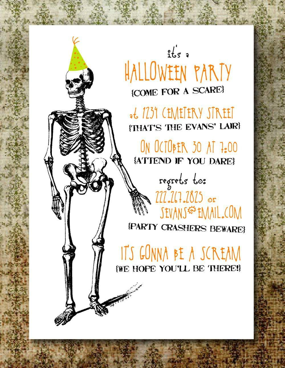 Free Printable Halloween Invitations For Adults I Free Halloween 