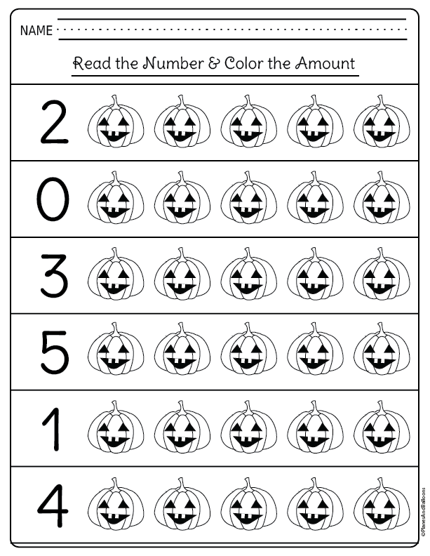 Free Printable Halloween Kindergarten Worksheets PDF Planes 