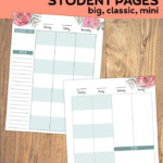 Free Printable Happy Planner Student Pages Paper Trail Design Happy