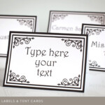Free Printable Labels For Candy Buffet Table Food Label Template