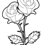 Free Printable Roses Coloring Pages For Kids