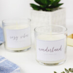 Free Printable Winter Candle Labels Holiday Gift Idea Hostess Gift