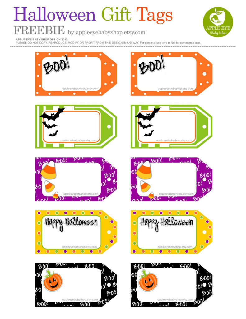 FREE Printables HALLOWEEN GIFT TAGS DIY Crafts Projects Garland 