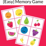 Fruits Memory Game Free Printable Card Games For Kids Memory Games