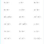Grade 6 Math Algebra Worksheets Algebra Worksheets Maths Algebra