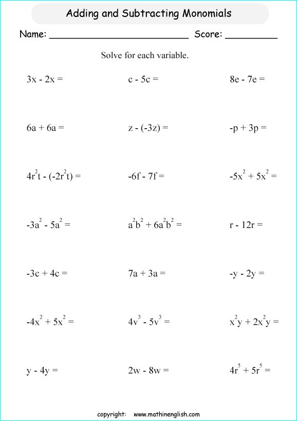 Grade 6 Math Algebra Worksheets Algebra Worksheets Maths Algebra 