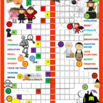 Halloween Crossword Puzzle Halloween Worksheets Halloween Lesson