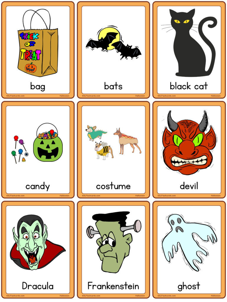 Halloween Flashcards ESL Flashcards