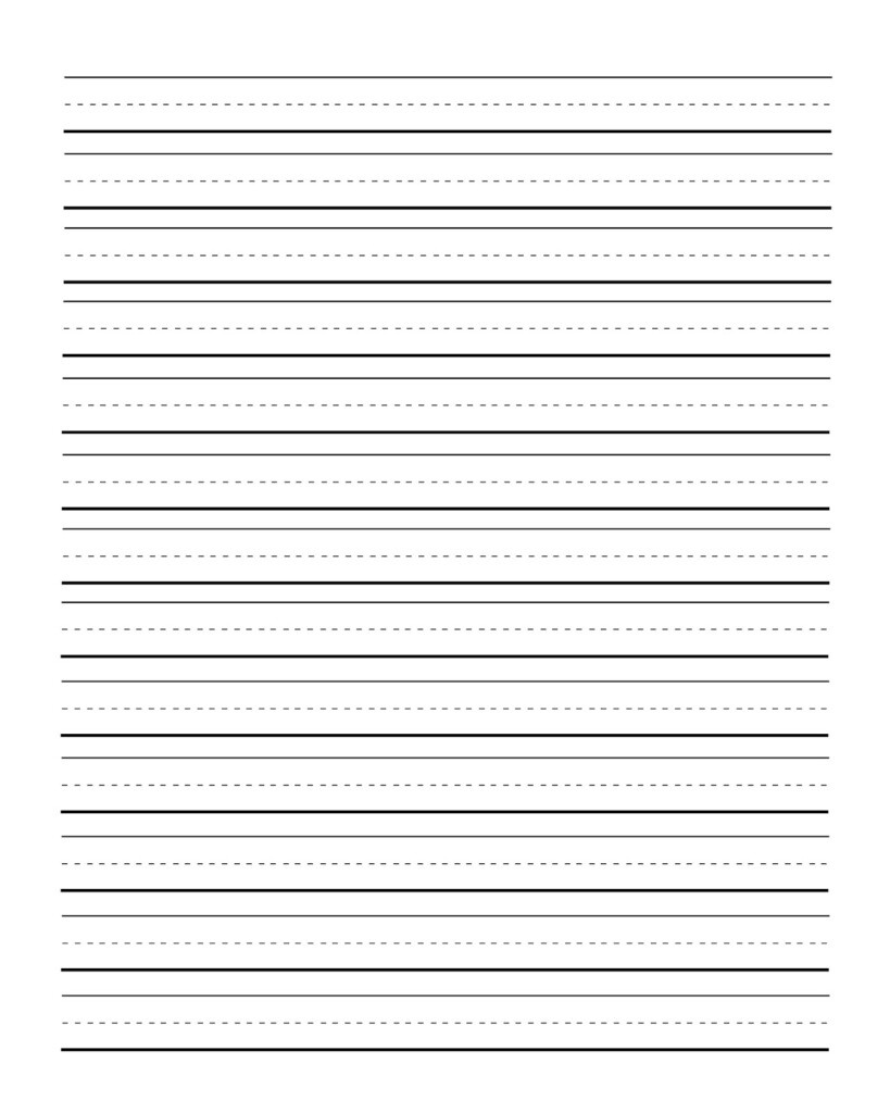 Handwriting Paper First Grade