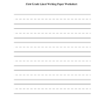 Handwriting Practice Sheets 1st Grade Thekidsworksheet