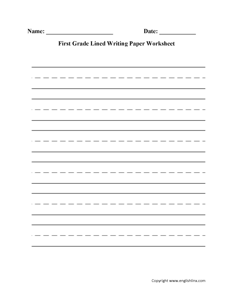 Handwriting Practice Sheets 1st Grade Thekidsworksheet