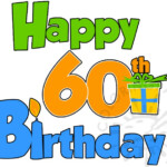 Happy 60th Birthday Coloring Page