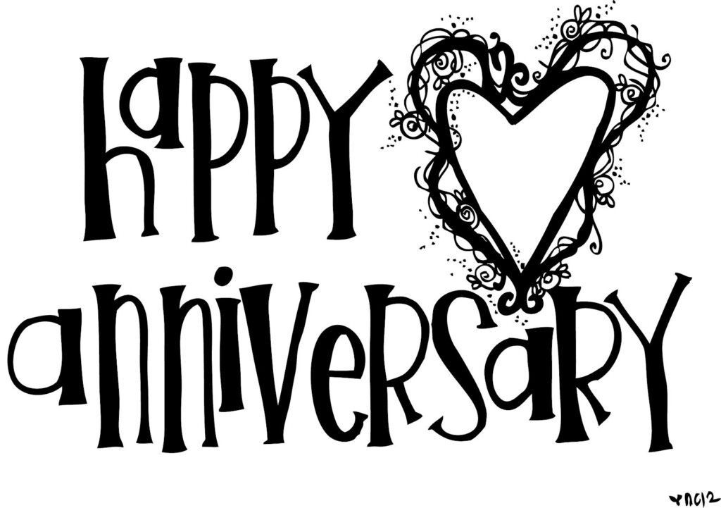 Happy Anniversary Coloring Pages Coloring Home