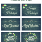 Holiday Chalkboard Gift Tags Free Printable Simple Mom Review