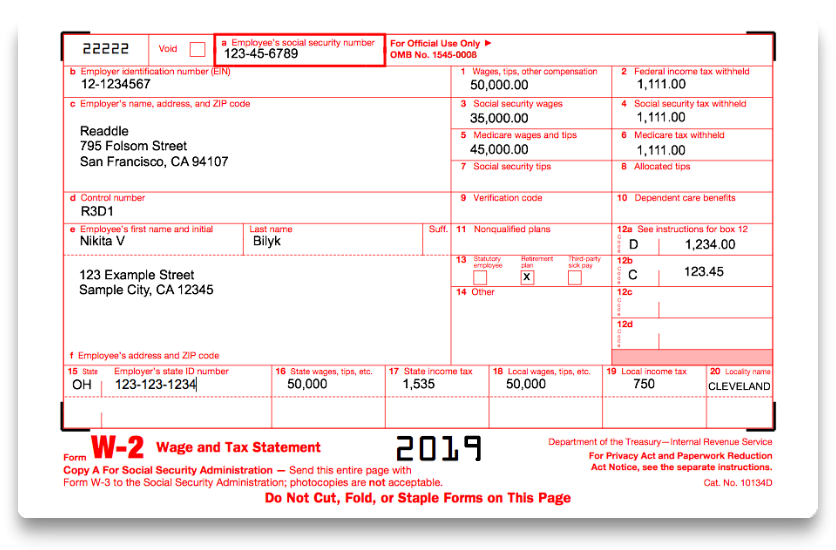 How To Fill Out IRS Form W 2 2019 2020 PDF Expert