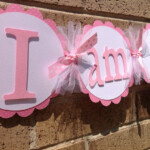 I Am 1 High Chair Banner Party Banner 1st Birthday Pink And