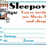INVITATIONS FOR SLEEPOVER PARTY Sleepover Invitations Slumber Party
