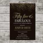 Items Similar To 55th Birthday Invitation For Women PRINTABLE Fifty