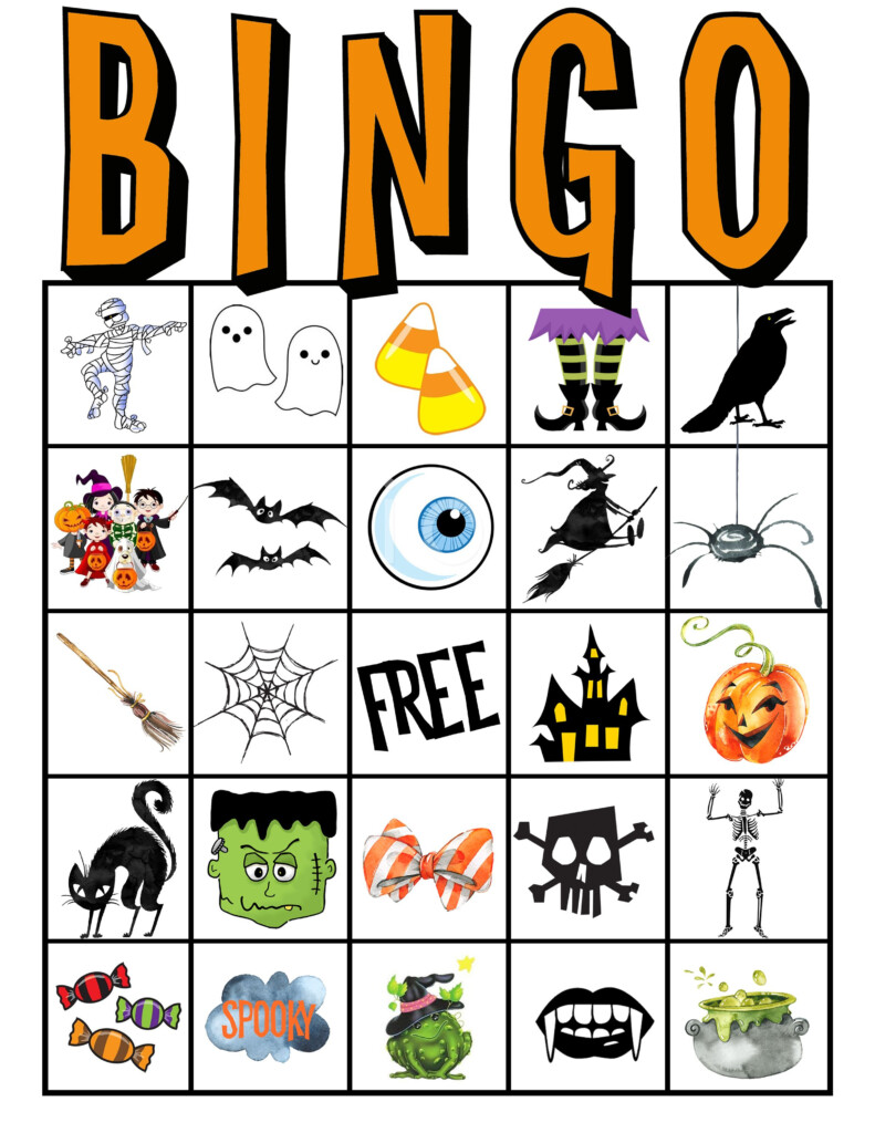 Kids Halloween Party BINGO Cards FREE PRINTABLE Halloween Bingo 