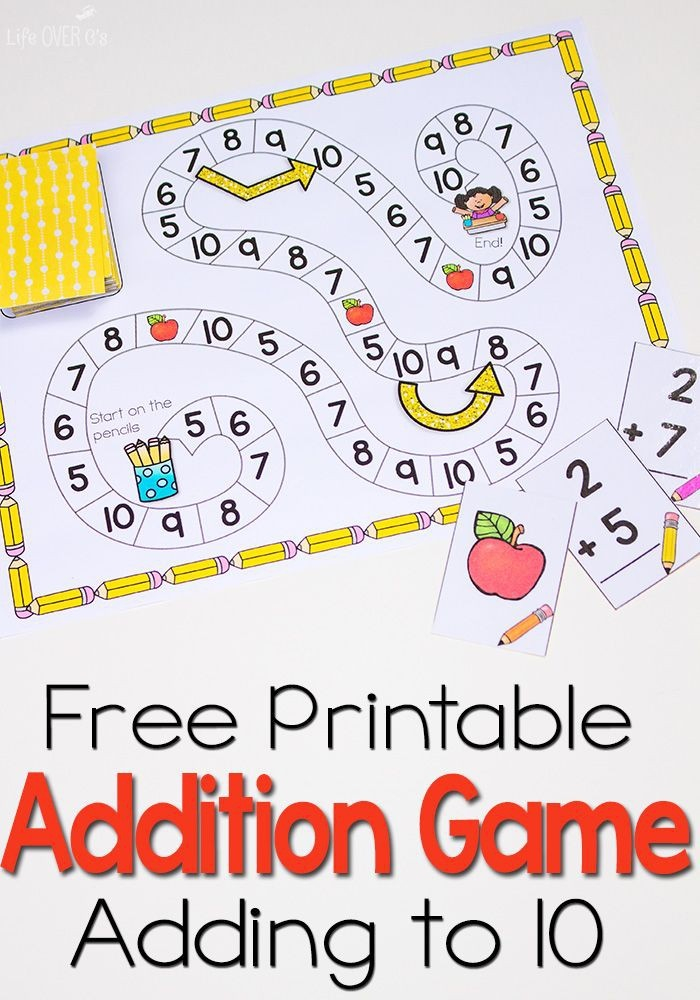 Kindergarten Addition Game Worksheets Worksheet Hero