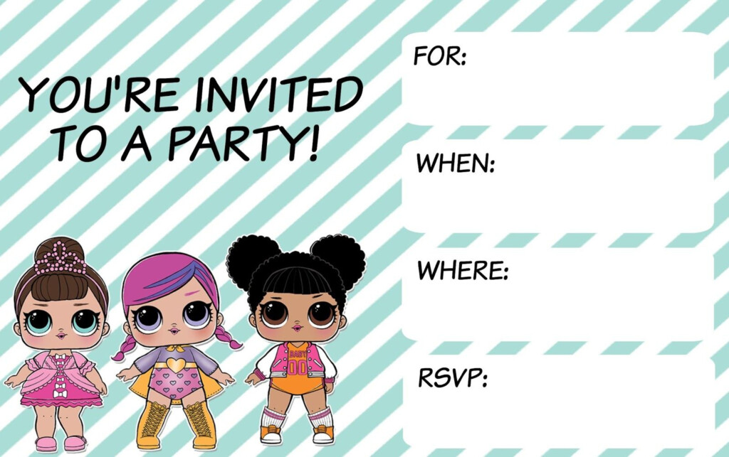 L O L Surprise Birthday Party Printable Birthday Invitations 