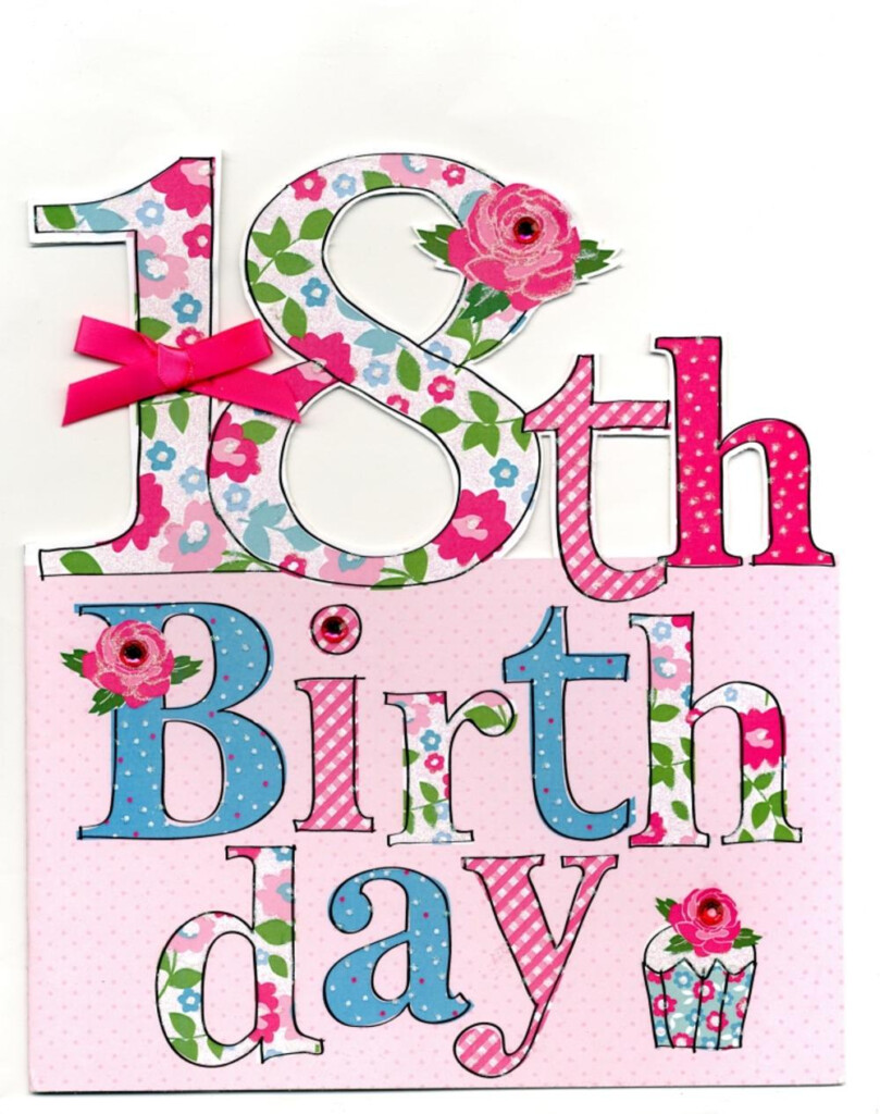 Large 18th Birthday Greeting Card Cards Love Kates