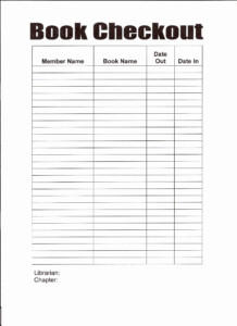 Library Checkout Card Template Fresh Best S Of Book Check Out Sheet