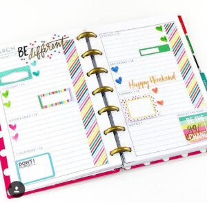 MINI Happy Planner Page Layout fitnessplanner Happy Planner Layout