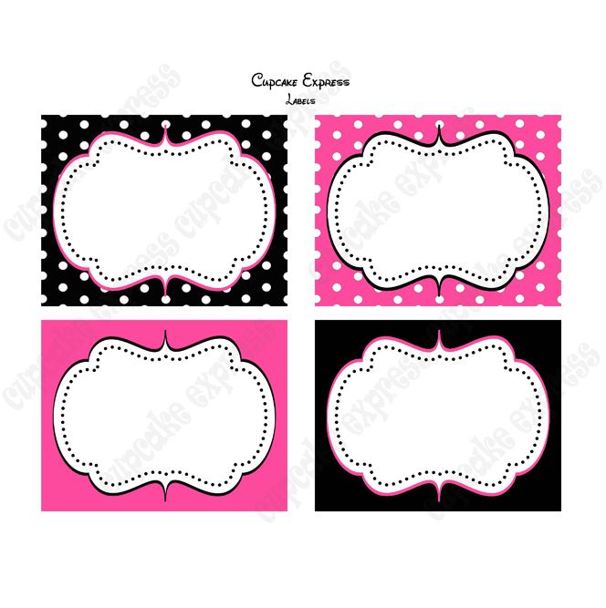 MINNIE MOUSE PRINTABLE FOOD LABELS Minnie Mouse Birthday Party Party 