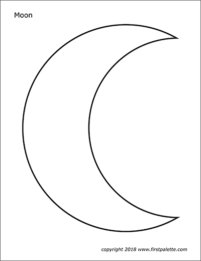 Moon Free Printable Templates Coloring Pages FirstPalette