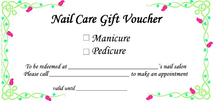 Nail Gift Certificate Template Free 6 TEMPLATES EXAMPLE TEMPLAT 