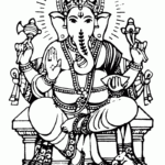 Outline Goddess Ganesh Ganesha Drawing Lord Ganesha Paintings