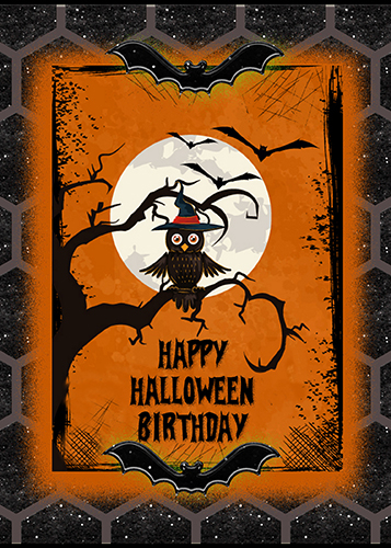 Owl Says Happy Halloween Birthday Free Happy Birthday ECards 123 