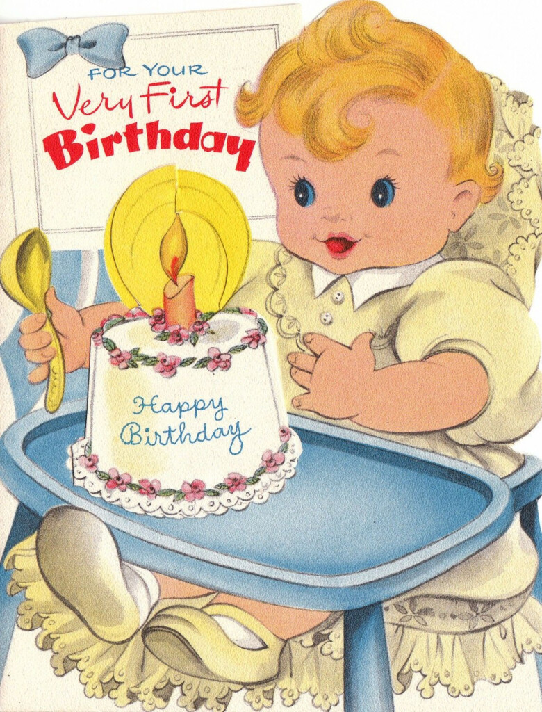 Happy 1st Birthday Printable Cards