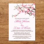 Pin On Cherry Blossom Wedding Invitations
