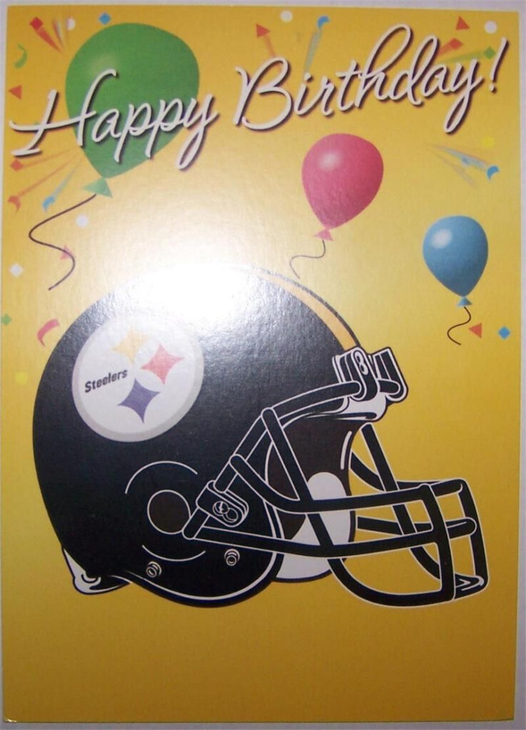 Pittsburgh Steelers Happy Birthday Card Greeting Card Tarjetas De 
