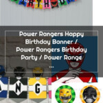 Power Rangers Happy Birthday Banner Power Rangers Birthday In 2020