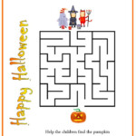 Preschool Worksheet Halloween Maze Preschool Activities And