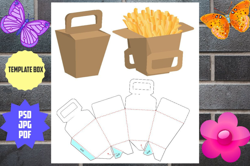 Printable Food Box For Instant Download