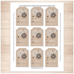 Printable Kraft Gift Tags Personalized Rustic Kraft With Etsy